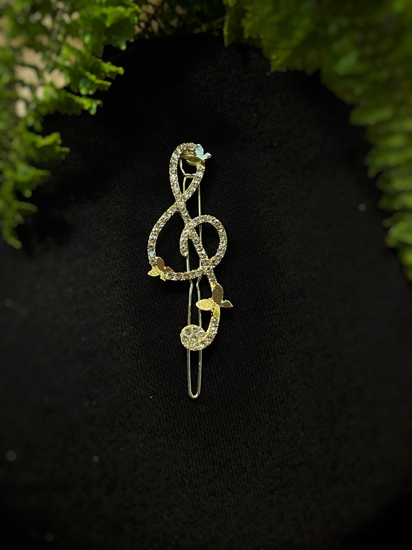 Treble Clef Hair Clip