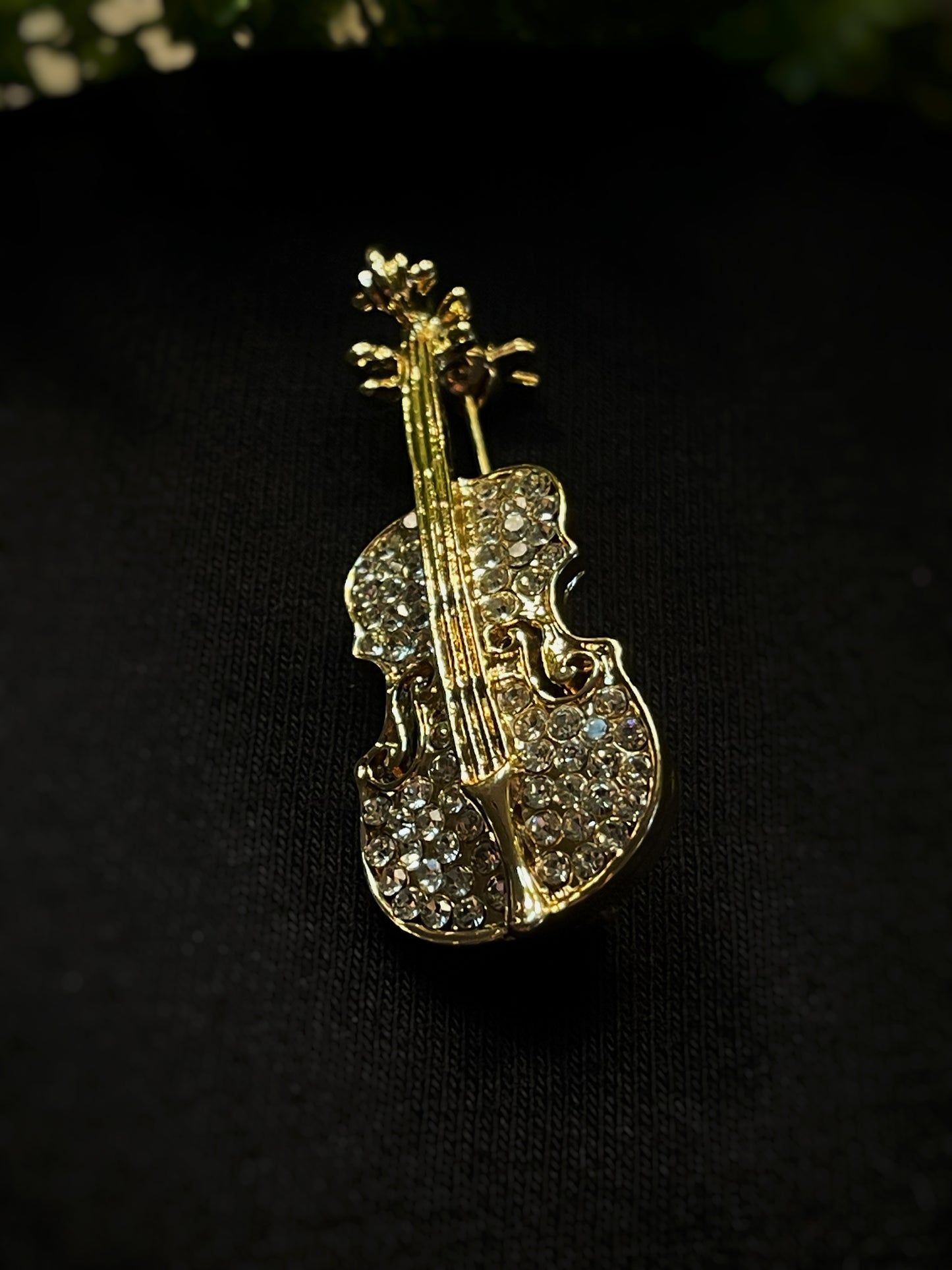 Sparkle Violin/Cello Brooch