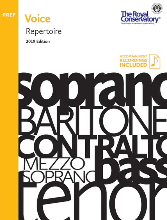 RCM Voice Repertoire - Level Preparatory