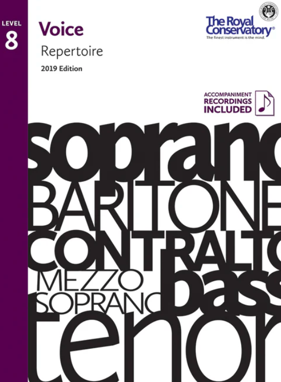 Voice Repertoire - RCM Level 8