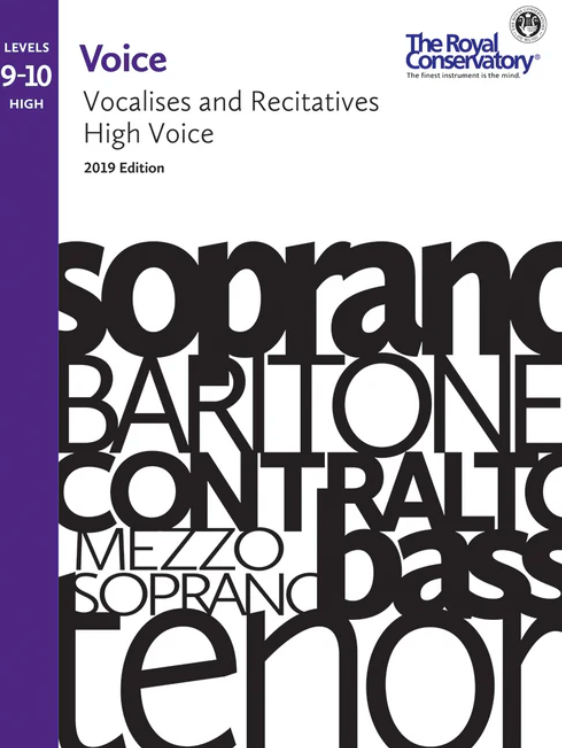 Voice Vocalises & Recitatives - RCM Levels 9-10 High Voice