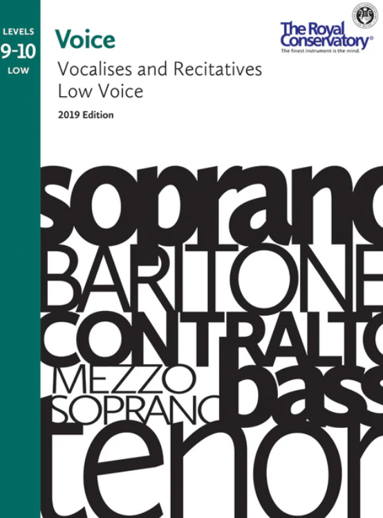 Voice Vocalises - RCM Levels 9-10 Low Voice