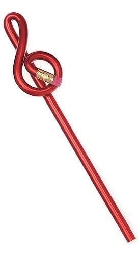Bent Treble Clef Pencils