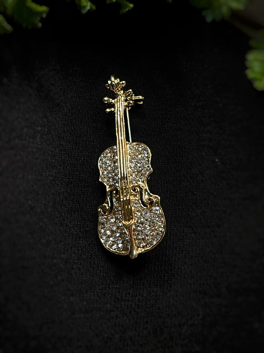 Sparkle Violin/Cello Brooch