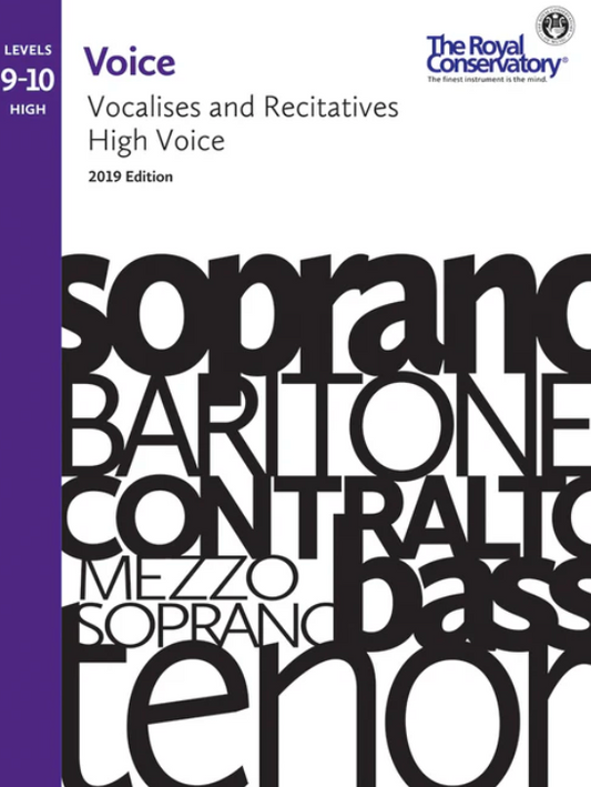 Voice Vocalises & Recitatives - RCM Levels 9-10 High Voice