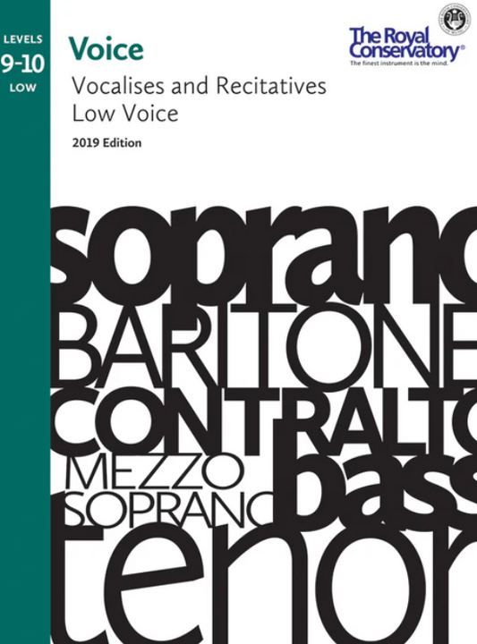 Voice Vocalises - RCM Levels 9-10 Low Voice