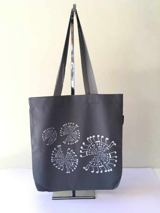 Grey Hidden Music Tote Bag