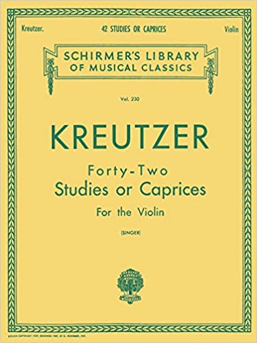 42 Etudes or Caprices by Kreutzer